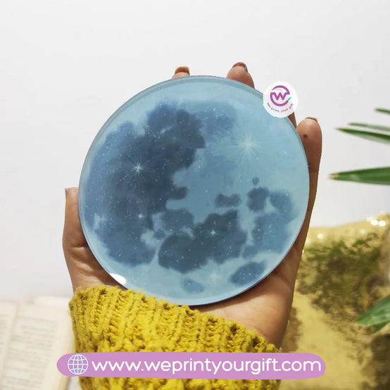 Moon Phase acrylic Coaster - WE PRINT