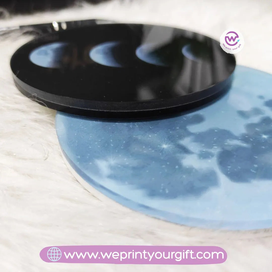 Moon Phase acrylic Coaster - WE PRINT
