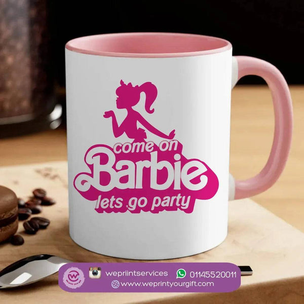 Mug-Colored Inside- Barbie - WE PRINT