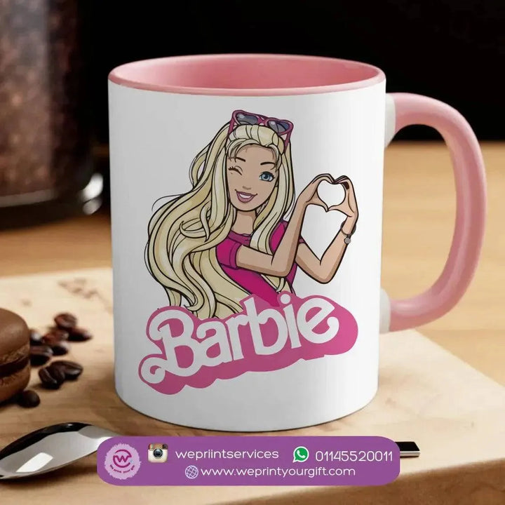 Mug-Colored Inside- Barbie - WE PRINT