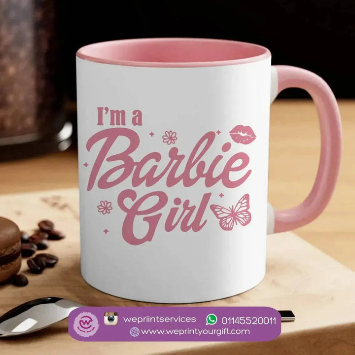 Mug-Colored Inside- Barbie - WE PRINT