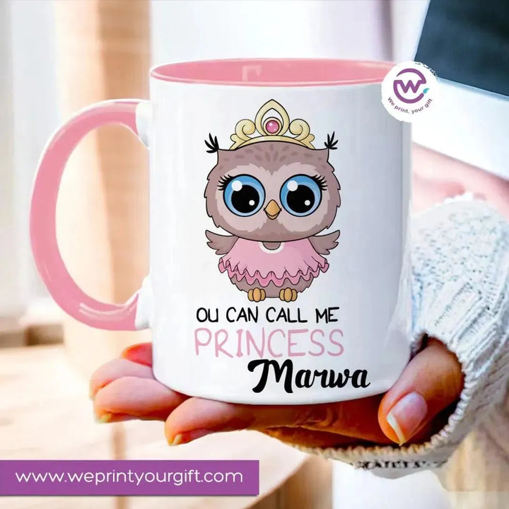 Mug-Colored Inside - Cute Owl - WE PRINT