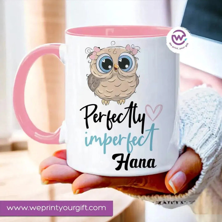 Mug-Colored Inside - Cute Owl - WE PRINT