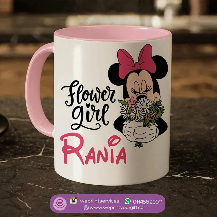 Mug-Colored Inside- Minnie Mouse - WE PRINT