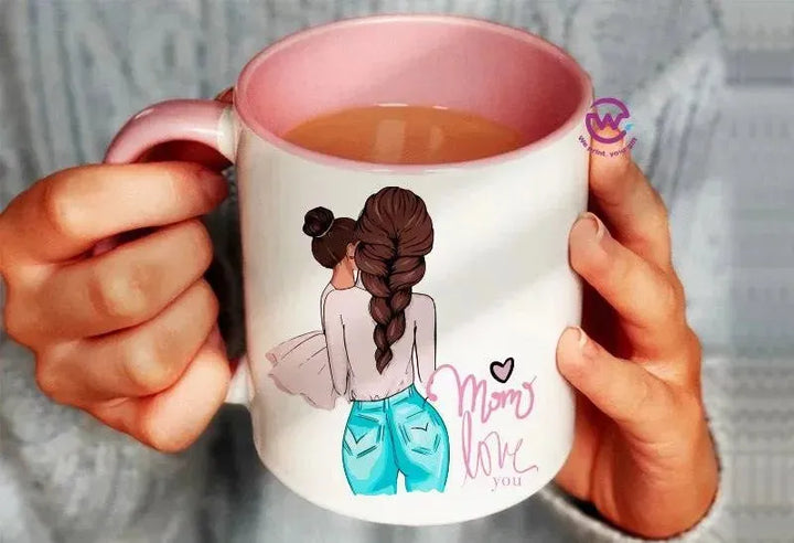 Mug-Colored Inside- Mom - WE PRINT