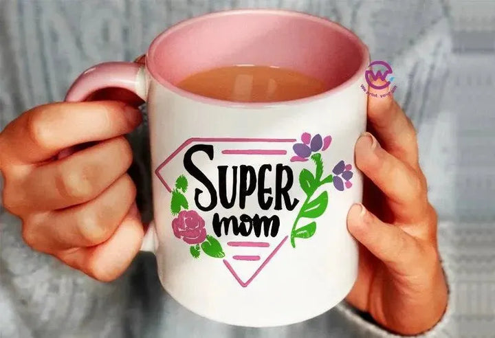 Mug-Colored Inside- Mom - WE PRINT