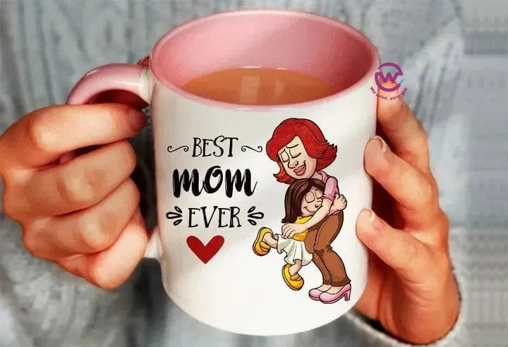 Mug-Colored Inside- Mom - WE PRINT