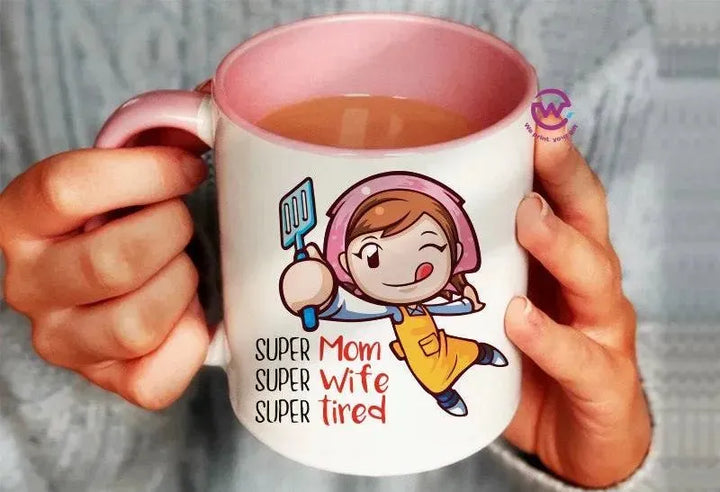 Mug-Colored Inside- Mom - WE PRINT