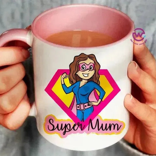 Mug-Colored Inside- Mom - WE PRINT