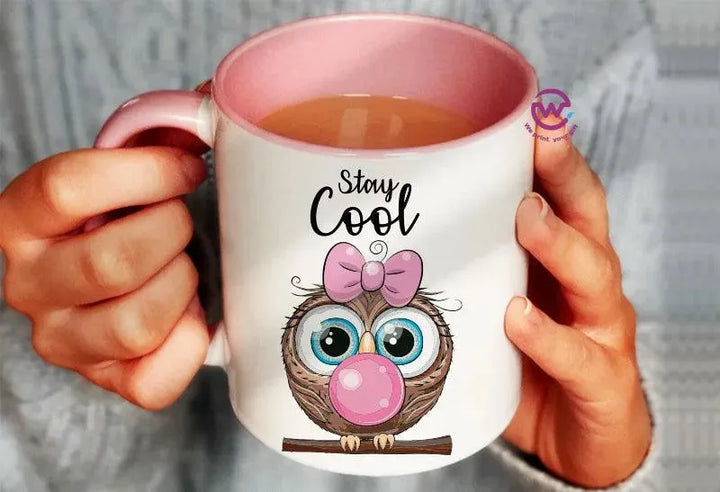 Mug-Colored Inside - Owl - WE PRINT