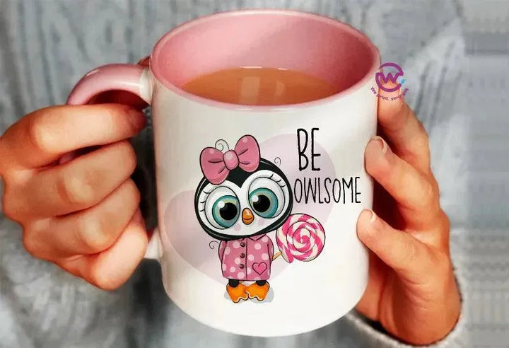 Mug-Colored Inside - Owl - WE PRINT