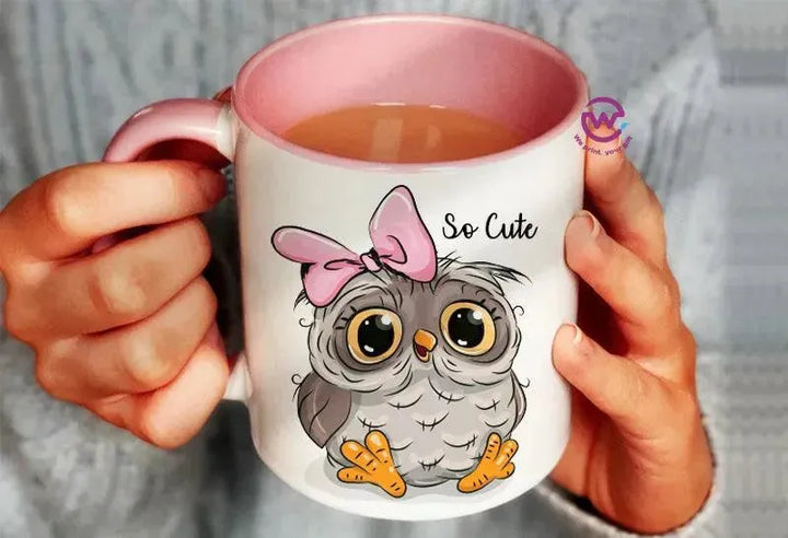 Mug-Colored Inside - Owl - WE PRINT