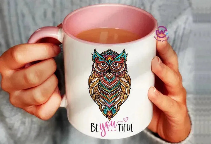 Mug-Colored Inside - Owl - WE PRINT