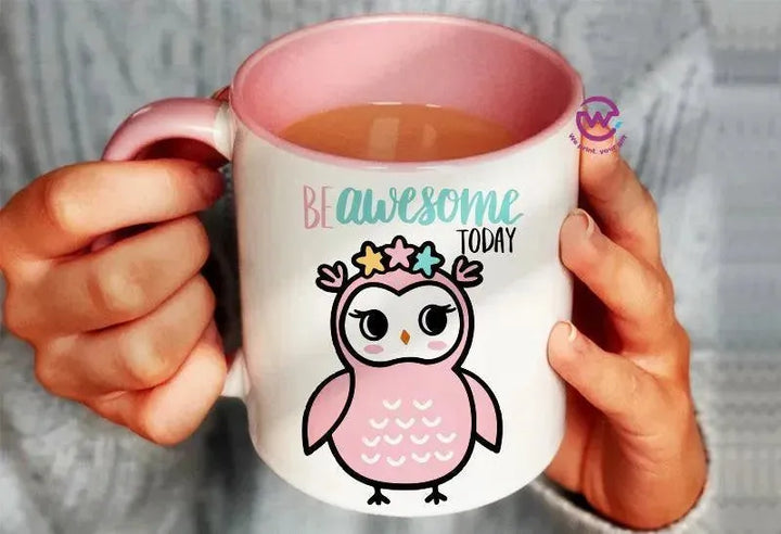 Mug-Colored Inside - Owl - WE PRINT