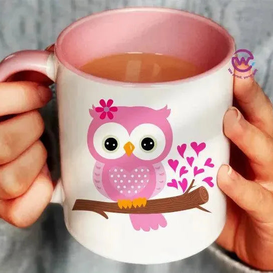 Mug-Colored Inside - Owl - WE PRINT