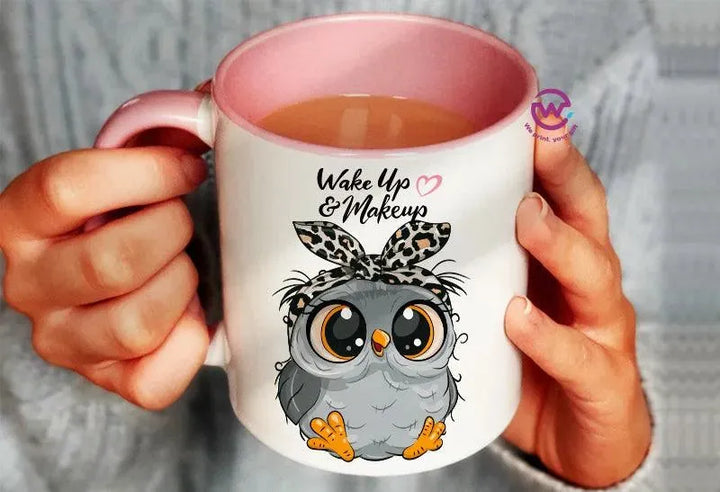 Mug-Colored Inside - Owl - WE PRINT