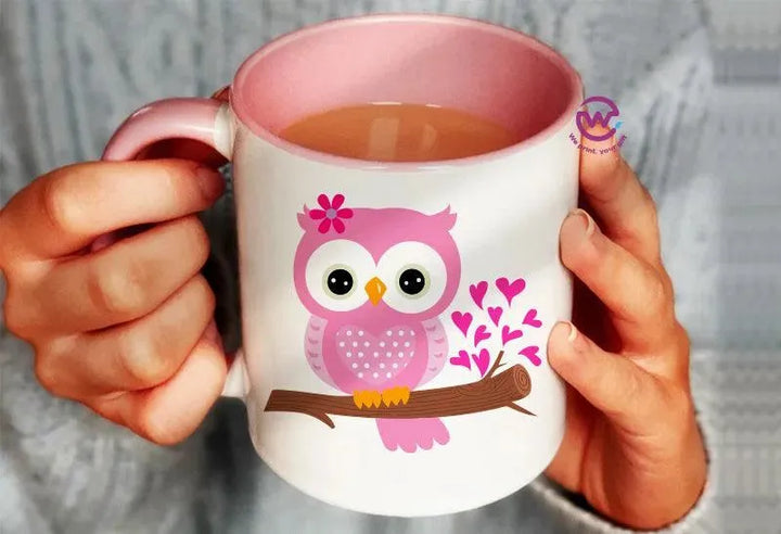 Mug-Colored Inside - Owl - WE PRINT