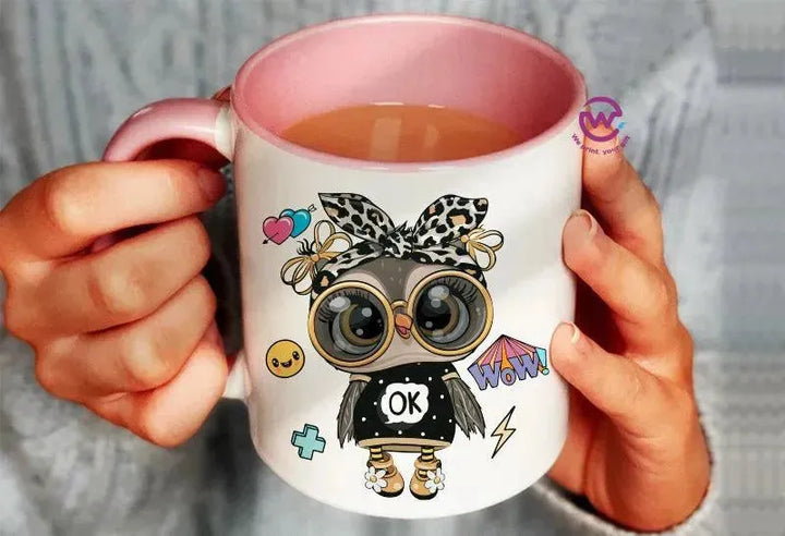 Mug-Colored Inside - Owl - WE PRINT