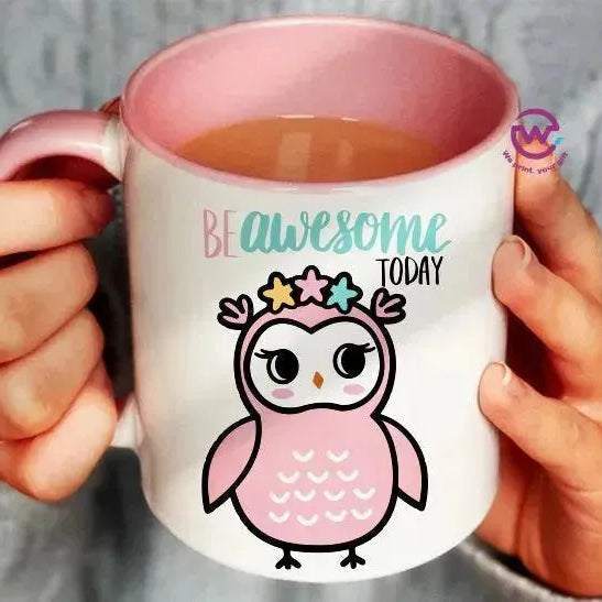 Mug-Colored Inside - Owl - WE PRINT