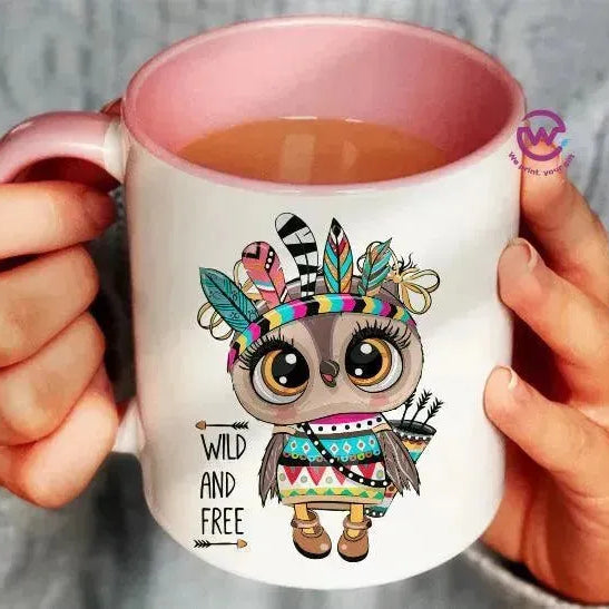 Mug-Colored Inside - Owl - WE PRINT
