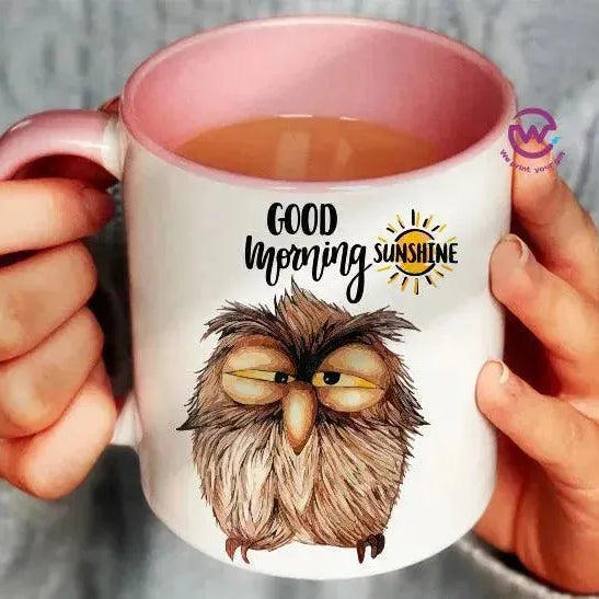 Mug-Colored Inside - Owl - WE PRINT