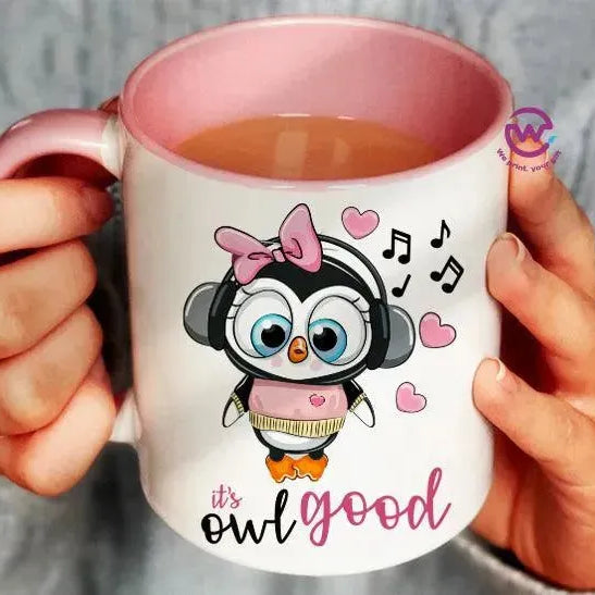 Mug-Colored Inside - Owl - WE PRINT