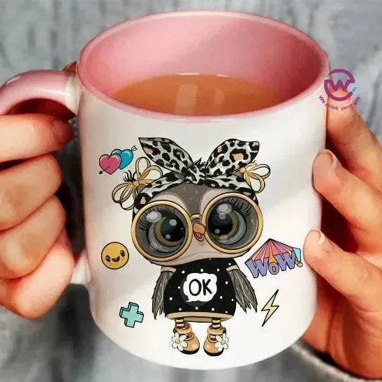 Mug-Colored Inside - Owl - WE PRINT