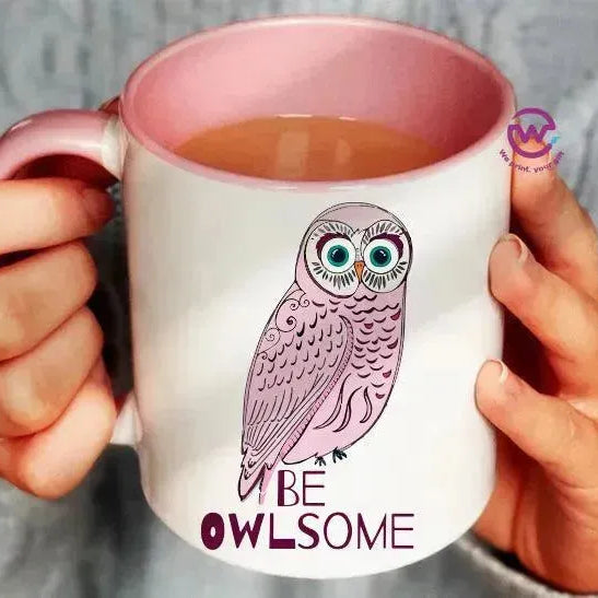 Mug-Colored Inside - Owl - WE PRINT