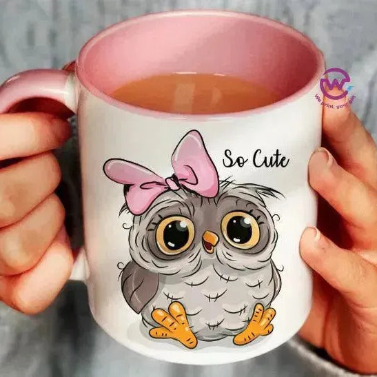 Mug-Colored Inside - Owl - WE PRINT