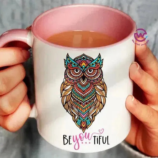 Mug-Colored Inside - Owl - WE PRINT