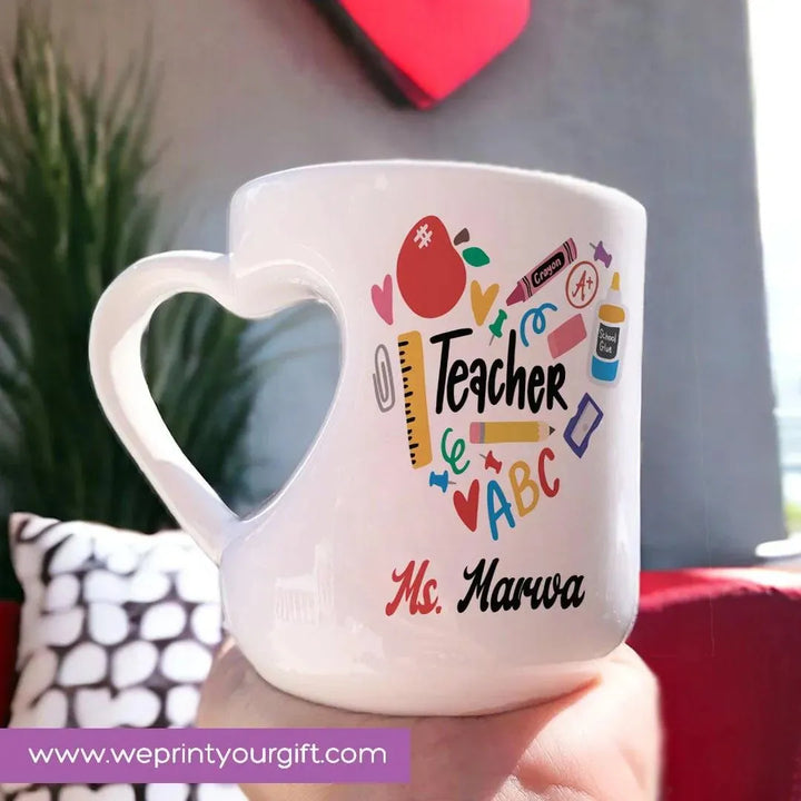 Mug-Heart-Handle - Teachers - WE PRINT