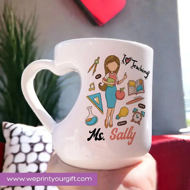 Mug-Heart-Handle - Teachers - WE PRINT