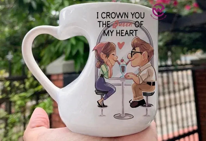 Mug-Heart-Handle -Valentine's Day - WE PRINT