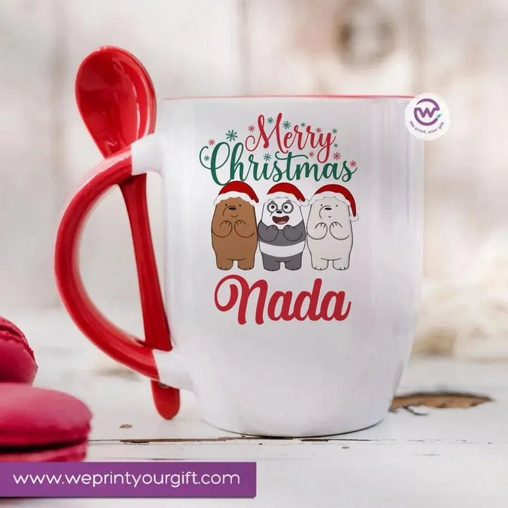 Mug-With Spoon -Bears - WE PRINT