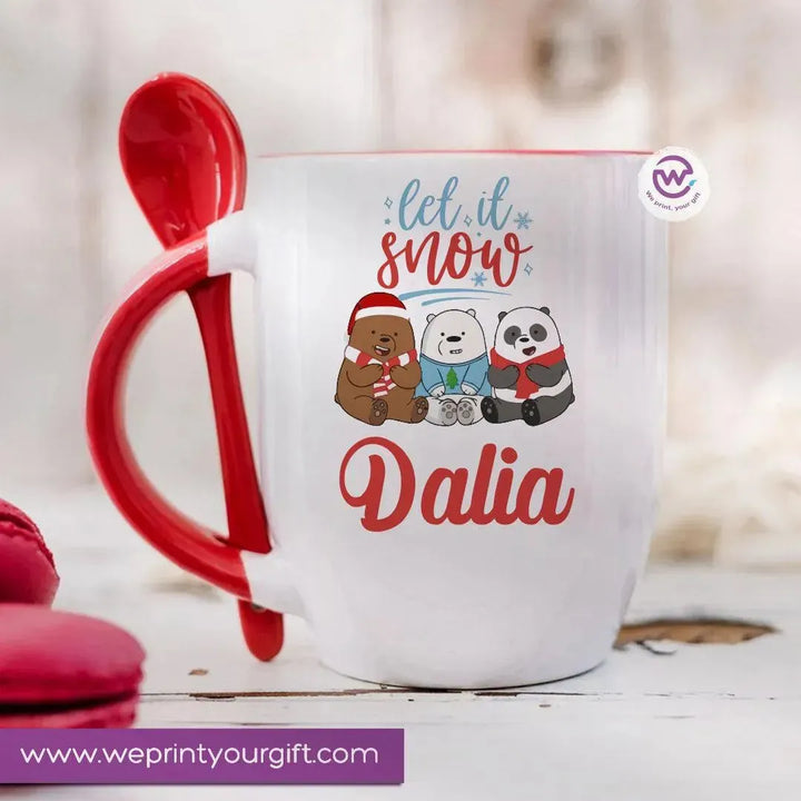 Mug-With Spoon -Bears - WE PRINT