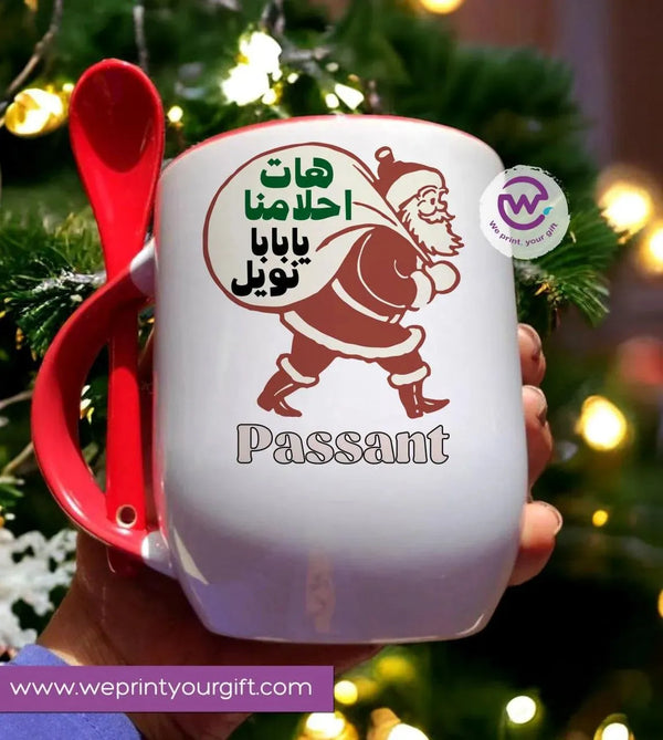 Mug-With Spoon -Christmas - WE PRINT