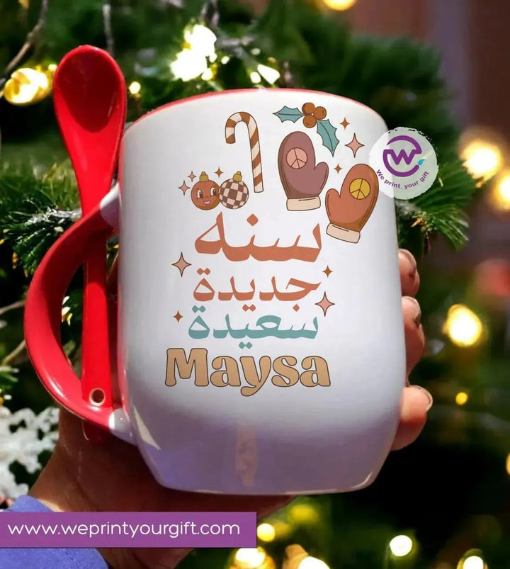 Mug-With Spoon -Christmas - WE PRINT