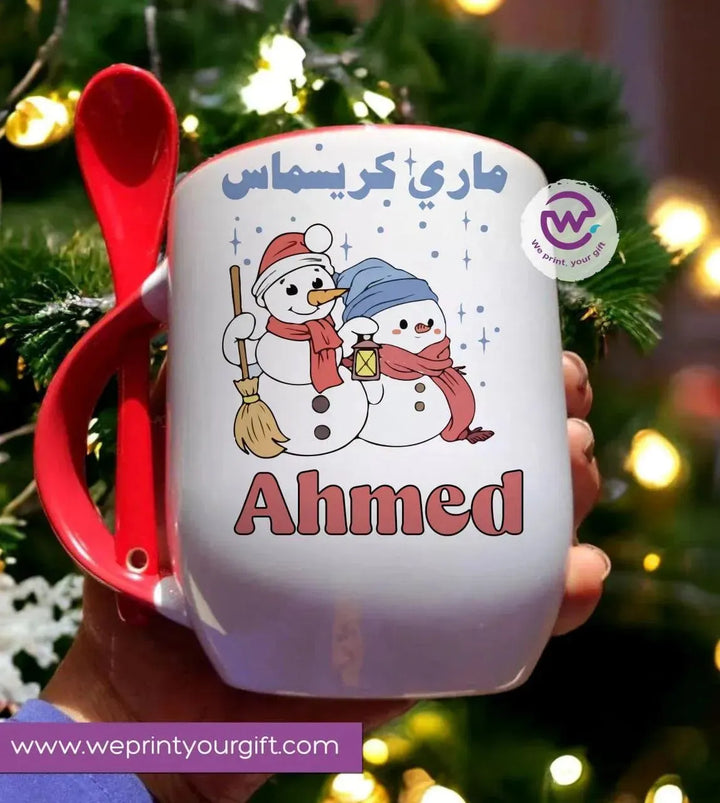 Mug-With Spoon -Christmas - WE PRINT