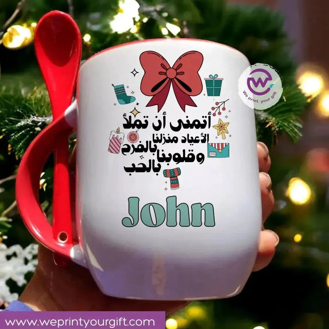 Mug-With Spoon -Christmas - WE PRINT