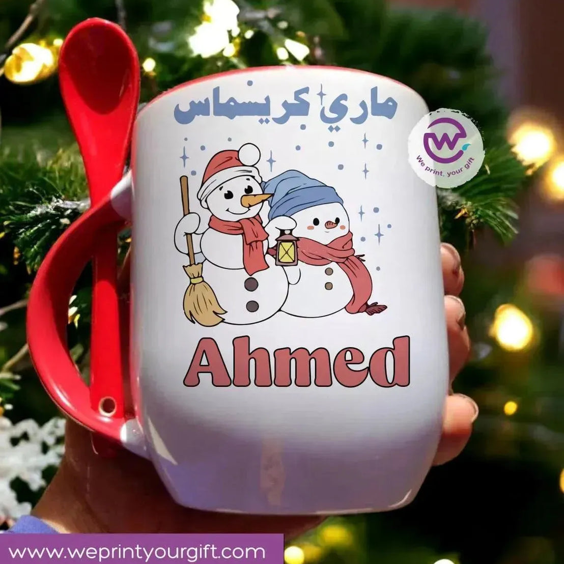 Mug-With Spoon -Christmas - WE PRINT