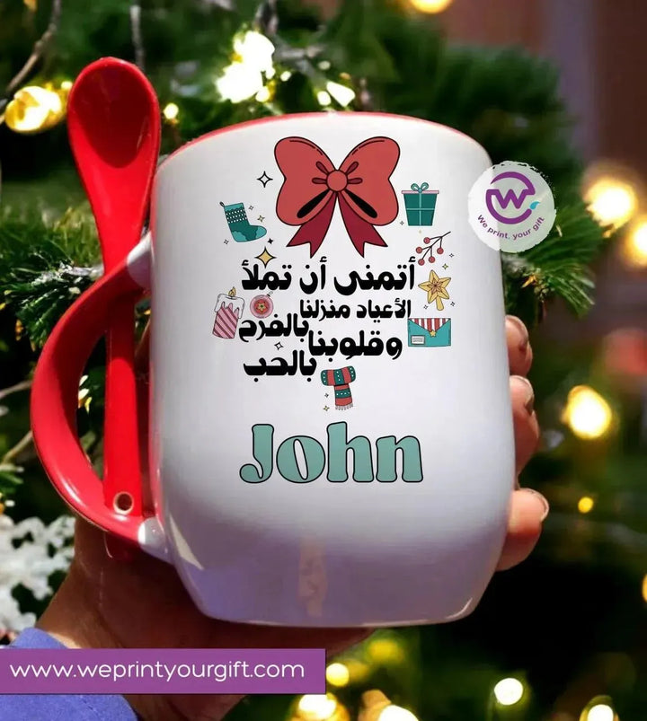 Mug-With Spoon -Christmas - WE PRINT