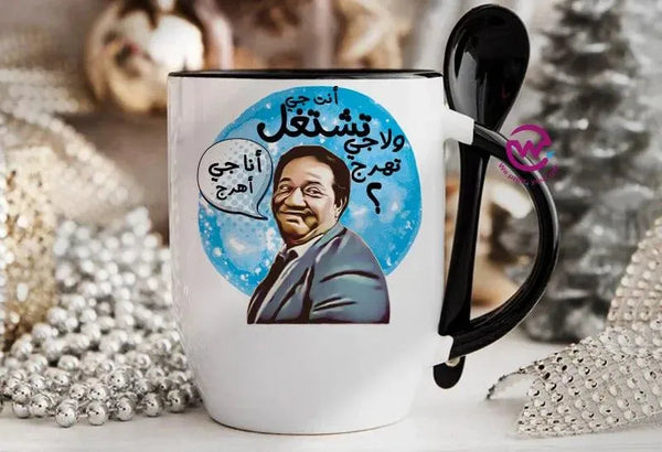 Mug-With Spoon - Comic C - WE PRINT