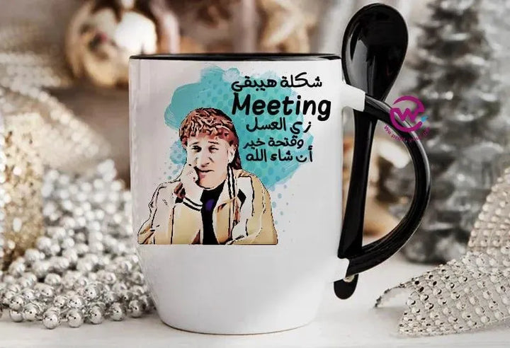 Mug-With Spoon - Comic C - WE PRINT