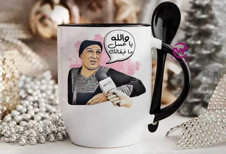 Mug-With Spoon - Comic C - WE PRINT