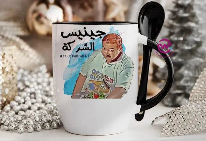 Mug-With Spoon - Comic C - WE PRINT