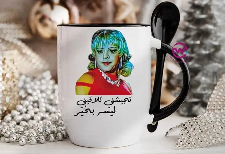 Mug-With Spoon - Comic C - WE PRINT