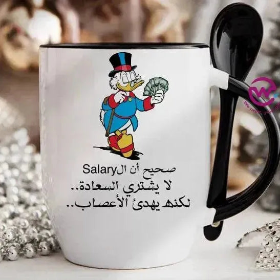 Mug-With Spoon - Comic -E - WE PRINT