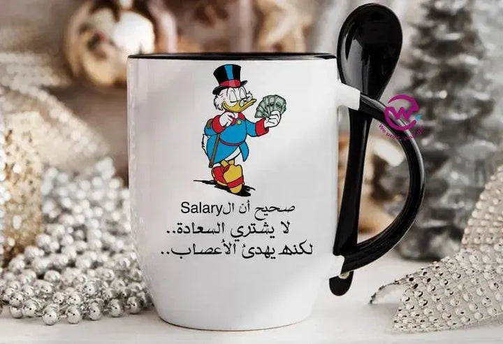 Mug-With Spoon - Comic -E - WE PRINT