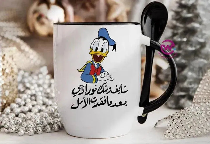 Mug-With Spoon - Comic -E - WE PRINT