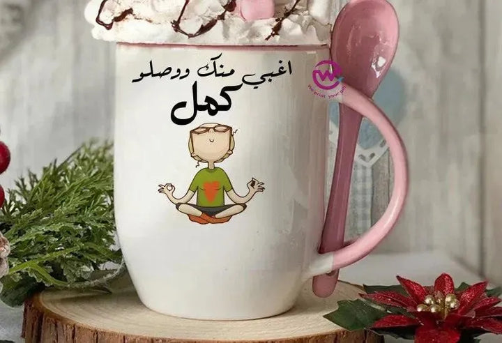 Mug-With Spoon -Comic -G - WE PRINT